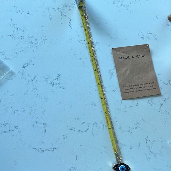 NEW Gold Plated Chain with Turkish Evil Eye Pendant 🧿 - Picture 6 of 8